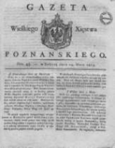 Gazeta Wielkiego Xięstwa Poznańskiego 1819.05.29 Nr43