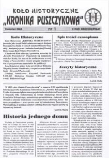 Koło Historyczne "Kronika Puszczykowa" 2004 Nr1