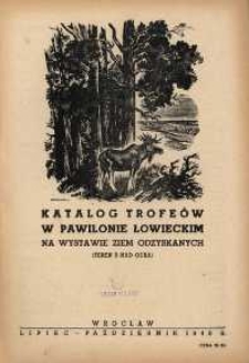 Katalog trofe&oacute;w w pawilonie łowieckim na Wystawie Ziem Odzyskanych