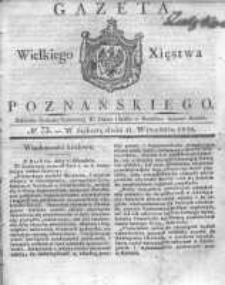 Gazeta Wielkiego Xięstwa Poznańskiego 1830.09.11 Nr73
