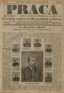 Praca: tygodnik dla wszystkich stanów, poświęcony sprawom handlu, przemysłu i rolnictwa. 1897.09.26 R.2 nr98