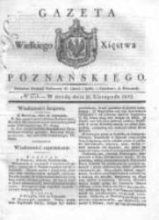 Gazeta Wielkiego Xięstwa Poznańskiego 1832.11.21 Nr273
