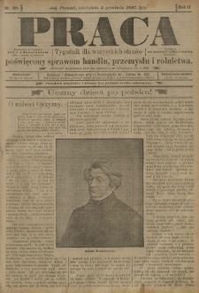 Praca: tygodnik dla wszystkich stanów, poświęcony sprawom handlu, przemysłu i rolnictwa. 1897.12.05 R.2 nr108