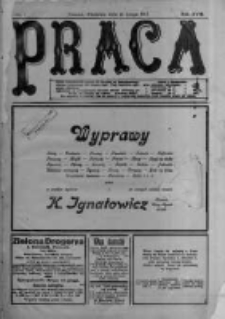Praca: tygodnik polityczny i literacki, illustrowany. 1913.02.16 R.17 nr7