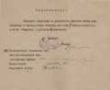 Zaproszenie na posiedzenie Wydziału Kółka Myśliwskiego w Krynicy