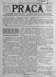 Praca: tygodnik polityczny i literacki, illustrowany. 1908.01.05 R.12 nr1