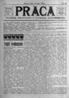 Praca: tygodnik polityczny i literacki, illustrowany. 1908.02.09 R.12 nr6