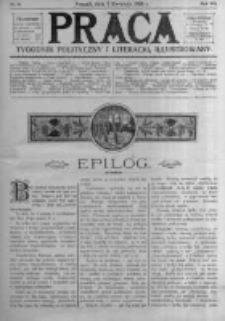 Praca: tygodnik polityczny i literacki, illustrowany. 1908.04.05 R.12 nr14