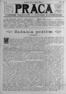 Praca: tygodnik polityczny i literacki, illustrowany. 1908.05.03 R.12 nr18