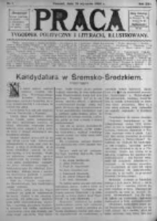 Praca: tygodnik polityczny i literacki, illustrowany. 1909.01.24 R.13 nr4