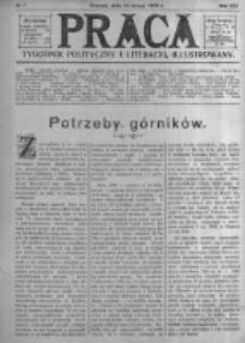 Praca: tygodnik polityczny i literacki, illustrowany. 1909.02.14 R.13 nr7