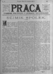 Praca: tygodnik polityczny i literacki, illustrowany. 1909.09.26 R.13 nr39