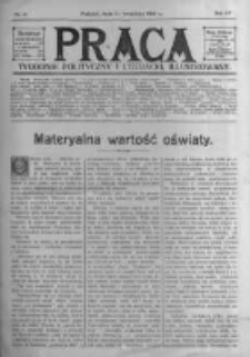 Praca: tygodnik polityczny i literacki, illustrowany. 1910.09.11 R.14 nr37