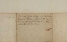 Na sufr[a]gia [!] dany dokument to iest za Żywą y Umarłą od Kongregacy Gostynski Ihmosciow [!] XX Filipinow[tyt. z noty dors.]