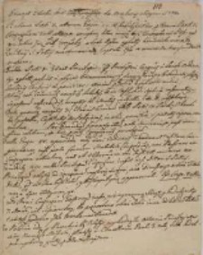 Excerpt z Listu Im. X[iędza] Żołędziewskiego de 8va Iunij z Rzymu 1754 [przegląd bulli, brewe i innych dokumentów papieskich]