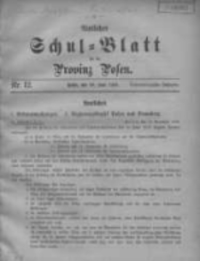 Amtliches Schul-Blatt für die Provinz Posen 1910.06.20 Jg.43 Nr12