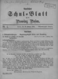 Amtliches Schul-Blatt f&uuml;r die Provinz Posen 1915.02.20 Jg.48 Nr4