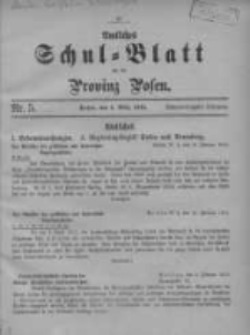 Amtliches Schul-Blatt f&uuml;r die Provinz Posen 1915.03.05 Jg.48 Nr5