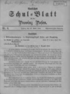 Amtliches Schul-Blatt f&uuml;r die Provinz Posen 1915.04.20 Jg.48 Nr8