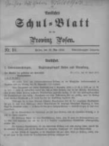 Amtliches Schul-Blatt f&uuml;r die Provinz Posen 1915.05.20 Jg.48 Nr10