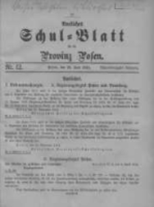 Amtliches Schul-Blatt f&uuml;r die Provinz Posen 1915.06 Jg.48 Nr12