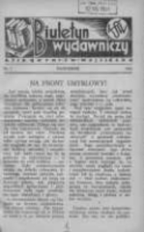 Biuletyn Wydawniczy Księgarni św. Wojciecha 1931 październik Nr7