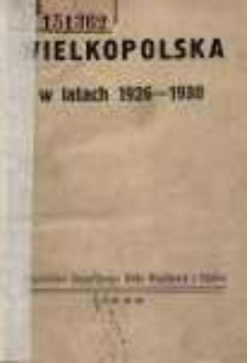 Wielkopolska w latach 1926-1930