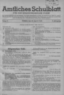 Amtliches Schulblatt für den Regierungsbezirk Posen 1943.04.15 Jg.3 Nr8