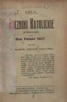 Roczniki Katolickie (z ilustracjami) na Rok Pański 1927 R.5