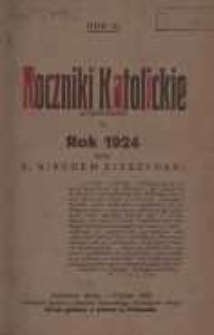 Roczniki Katolickie (z ilustracjami) na Rok Pański 1924 R.3