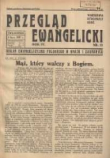 Przegląd Ewangelicki: organ ewangelizmu polskiego w kraju i zagranicą 1937.07.04 R.4 Nr13