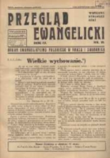 Przegląd Ewangelicki: organ ewangelizmu polskiego w kraju i zagranicą 1937.08.15 R.4 Nr19