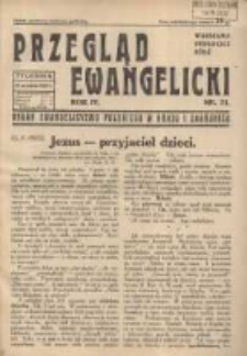 Przegląd Ewangelicki: organ ewangelizmu polskiego w kraju i zagranicą 1937.09.12 R.4 Nr23