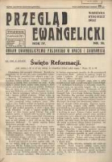 Przegląd Ewangelicki: organ ewangelizmu polskiego w kraju i zagranicą 1937.10.31 R.4 Nr30