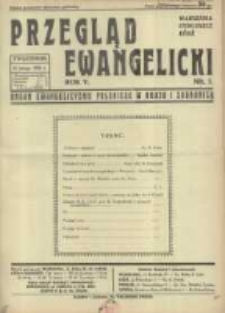 Przegląd Ewangelicki: organ ewangelizmu polskiego w kraju i zagranicą 1938.02.13 R.5 Nr7