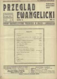 Przegląd Ewangelicki: organ ewangelizmu polskiego w kraju i zagranicą 1938.02.20 R.5 Nr8