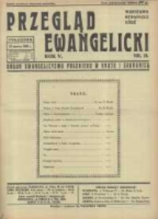 Przegląd Ewangelicki: organ ewangelizmu polskiego w kraju i zagranicą 1938.03.13 R.5 Nr11