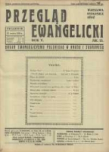 Przegląd Ewangelicki: organ ewangelizmu polskiego w kraju i zagranicą 1938.03.27 R.5 Nr13