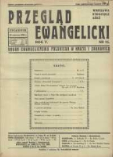 Przegląd Ewangelicki: organ ewangelizmu polskiego w kraju i zagranicą 1938.06.19 R.5 Nr25