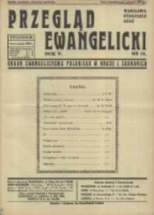 Przegląd Ewangelicki: organ ewangelizmu polskiego w kraju i zagranicą 1938.09.18 R.5 Nr38