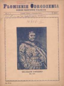Płomienie Odrodzenia: dzwon faszyst&oacute;w polskich 1926.08.01 R.1 Nr1