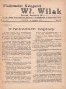 Wiadomości Księgarni Wł. Wilak: miesięcznik poświęcony książce prawniczej i ekonomicznej 1935 kwiecień R.1 Nr2