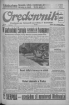 Orędownik: ilustrowany dziennik narodowy i katolicki 1938.08.06 R.68 Nr179