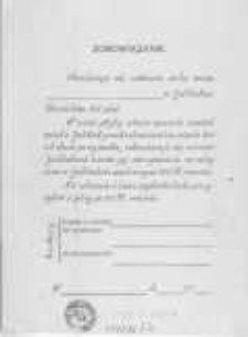 Zobowiązanie. Obowiązuję się zostawić córkę moją...