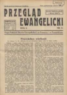 Przegląd Ewangelicki: organ Polskich Zborów Ewangelickich na Pomorzu i w Poznańskiem 1934.05.01 R.1 Nr9