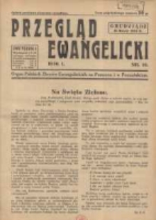 Przegląd Ewangelicki: organ Polskich Zborów Ewangelickich na Pomorzu i w Poznańskiem 1934.05.16 R.1 Nr10