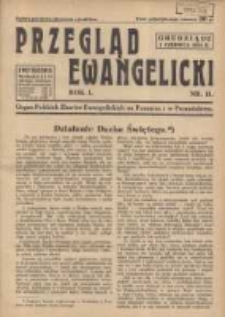 Przegląd Ewangelicki: organ Polskich Zborów Ewangelickich na Pomorzu i w Poznańskiem 1934.06.01 R.1 Nr11