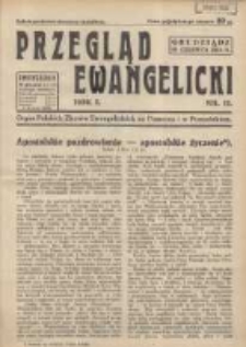 Przegląd Ewangelicki: organ Polskich Zborów Ewangelickich na Pomorzu i w Poznańskiem 1934.06.16 R.1 Nr12