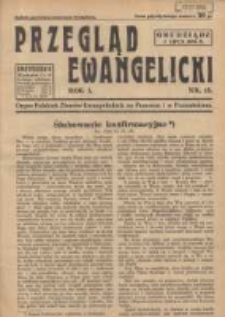 Przegląd Ewangelicki: organ Polskich Zborów Ewangelickich na Pomorzu i w Poznańskiem 1934.07.01 R.1 Nr13
