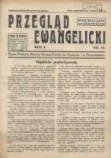 Przegląd Ewangelicki: organ Polskich Zborów Ewangelickich na Pomorzu i w Poznańskiem 1934.10.16 R.1 Nr18